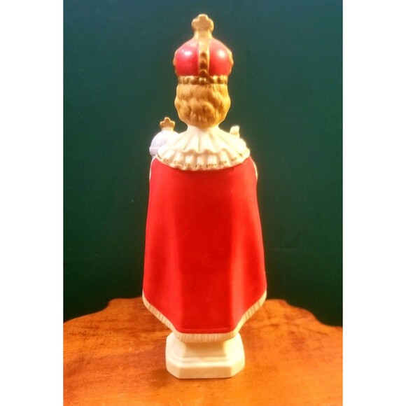 Vintage Infant Jesus of Prague 6" Porcelain Figurine Sanmyro Japan - Picture 3 of 5
